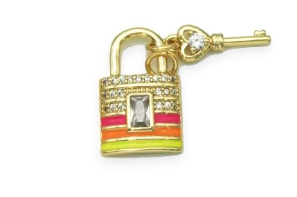 Brass Lock & Key Necklace